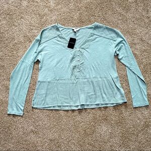 NWT Lucky Brand, light green top